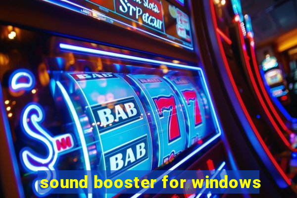 sound booster for windows